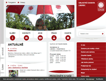 Tablet Screenshot of charitaliberec.cz